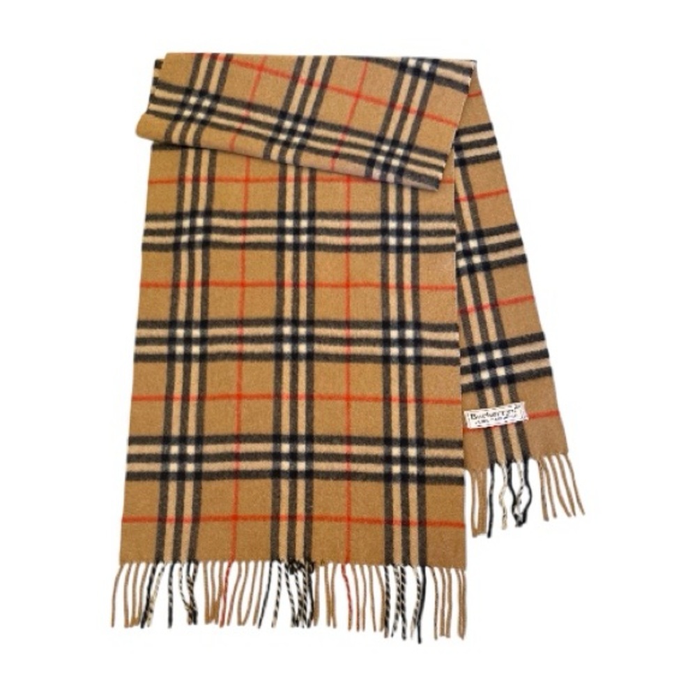 BURBERRY’S Check Cashmere Scarf